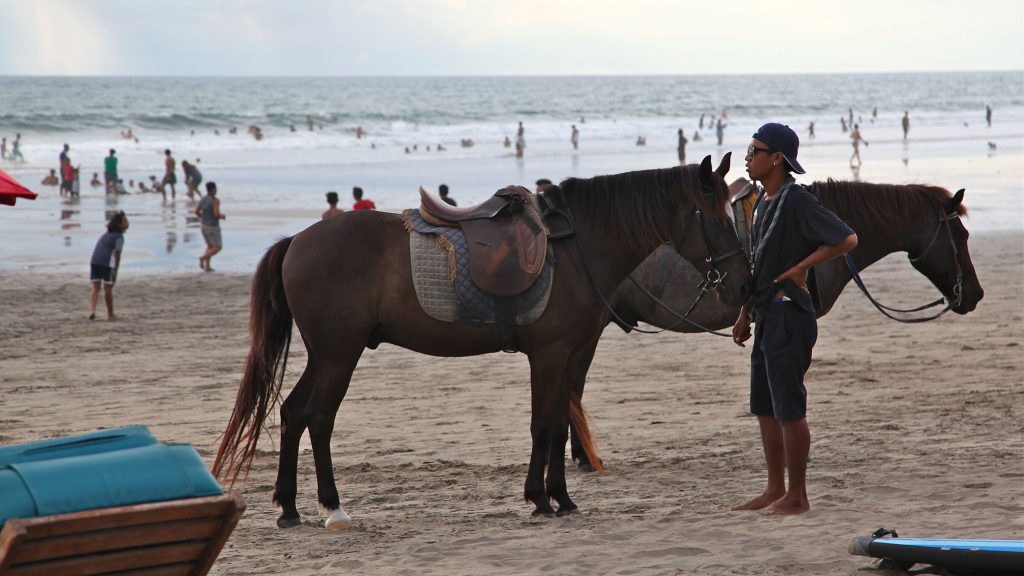 Horseback riding at Seminyak Beach
