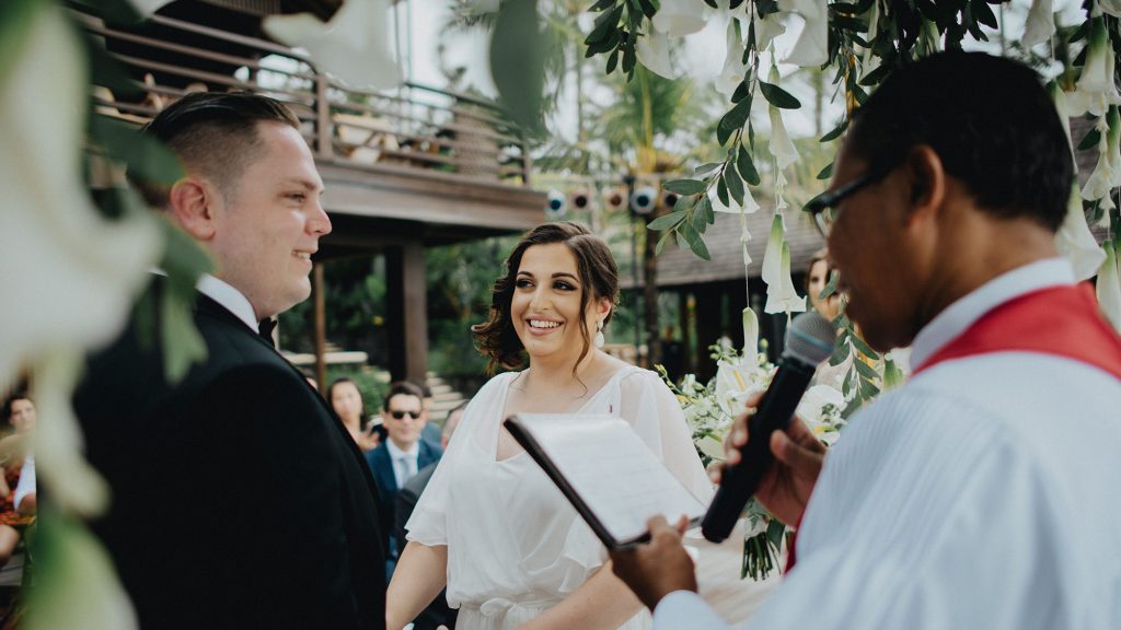 Villa Semarapura Bali wedding ceremony